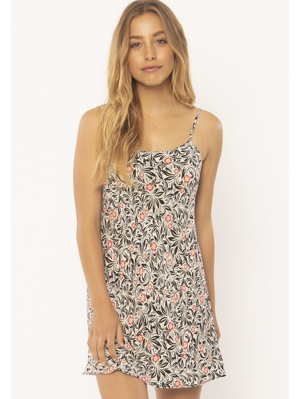 SISSTREVOLUTiON Seaside Floral Woven Tank Dress/Coverup | SZ S